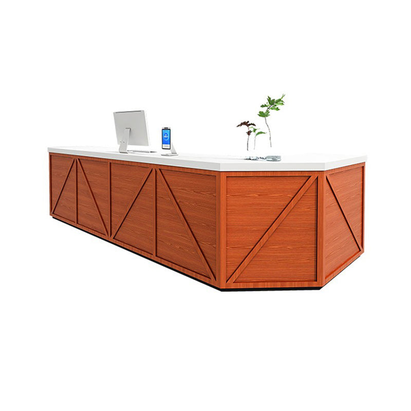 L-Shaped Front Desk with Large Storage for Cafés and Bars JDT-10157