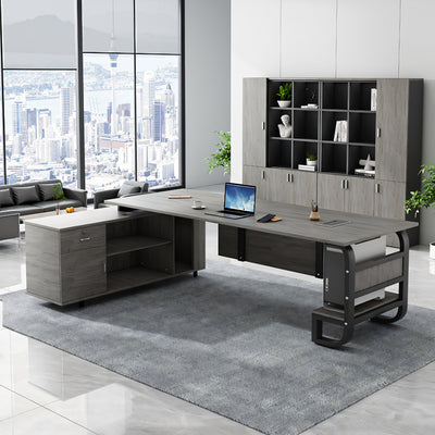 Boss office desk simple modern manager president light luxury large desk LBZ-10134