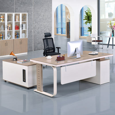 Simple modern organization unit leadership office desk and chair LBZ-10114