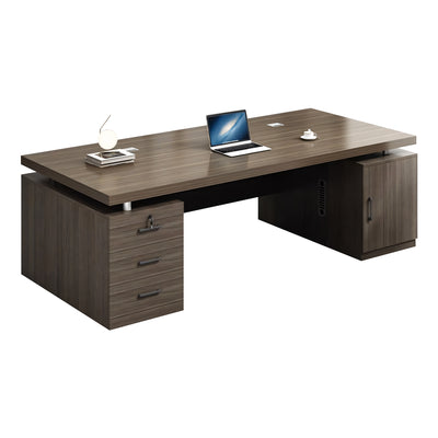 Modern Minimalist and Simple Executive Desk and Chair Set for Home or Office Use LBZ-10131