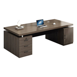 Modern Executive Desk with Lumbar Support for Home Office