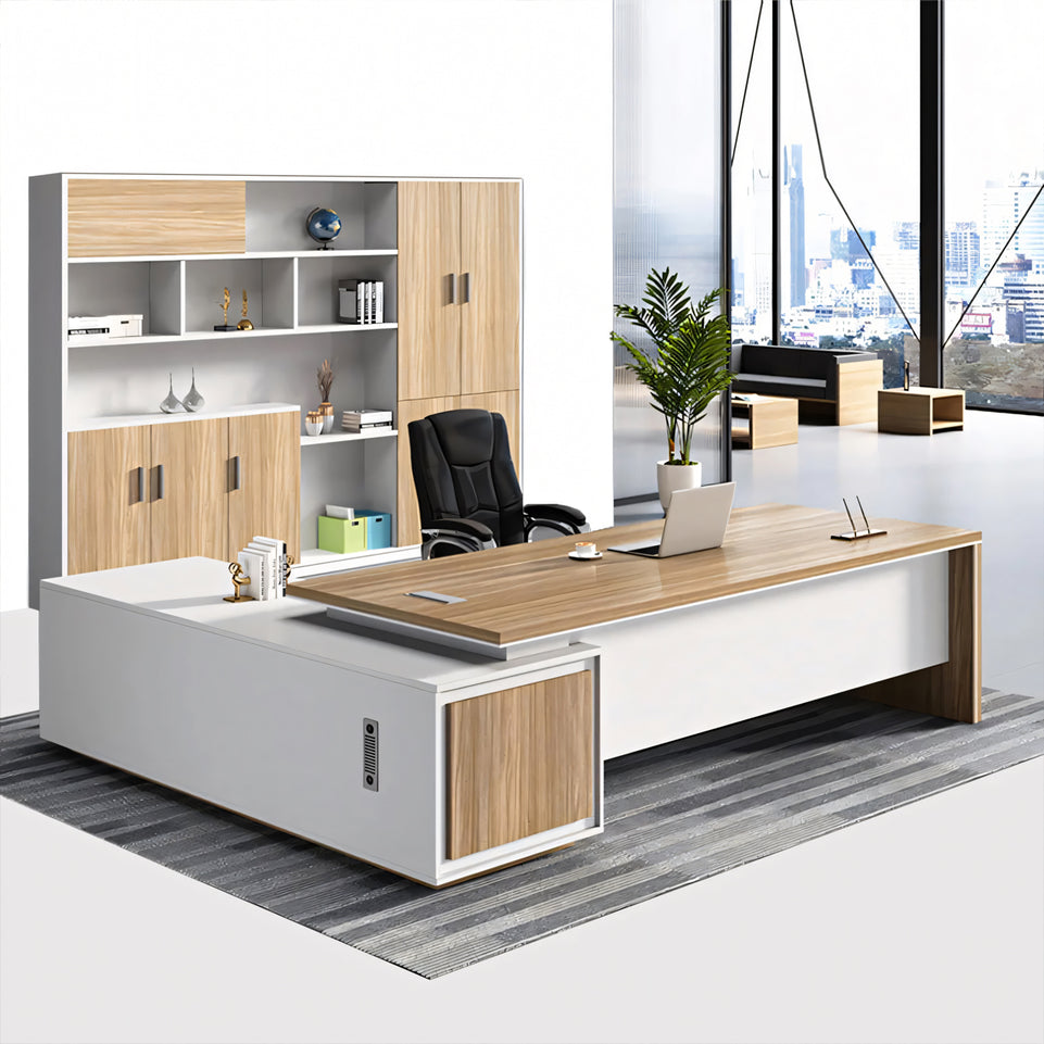 Boss Desk With Special Melamine Finish combination president desk simple modern fashion supervisor LBZ-10124