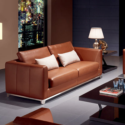 Leather Sofa Ensemble for a Relaxed Atmosphere in Living Room and Lobby BGSF-1019