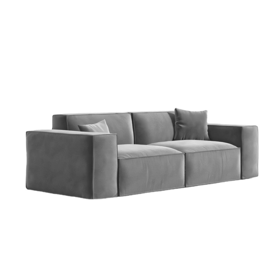 Italian Minimalist Lint Block Sofa Chaise Lounge BSF-2006