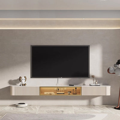 Suspended wall-mounted light luxury TV cabinet