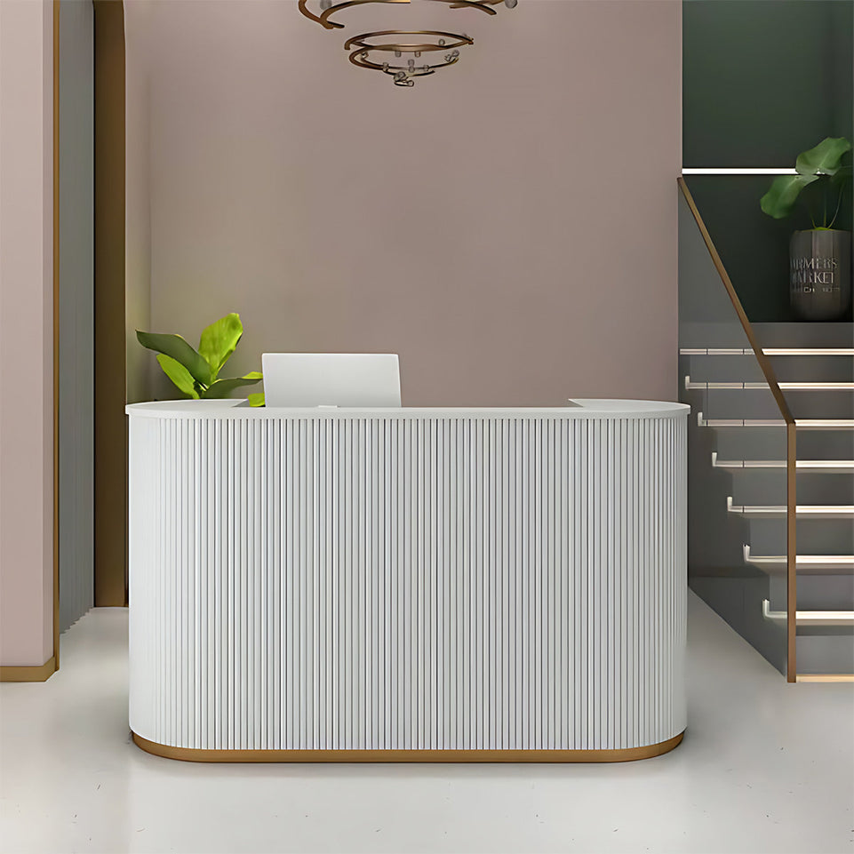 Modern U-shape Reception Desk with Cabinets and Drawers JDT-K064-E（East Coast）