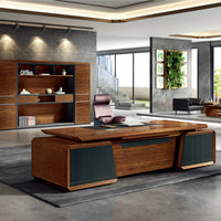 Boss desk walnut color large desk president manager desk simple modern LBZ-10149