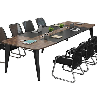 Modern Minimalist Conference Table Suitable for Meetings and Reception with Cable Holes HYZ-1059