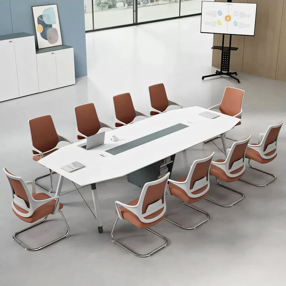 Conference Table Simple Modern Office Conference Table and Chairs Boat Shaped Conference Table HYZ-10130