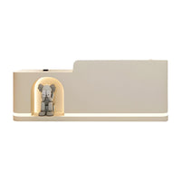 Round Arch Display Reception Desk With LED Strip And Storage Drawers For Boutiques, Salons, And Wellness Shops JDT-1029