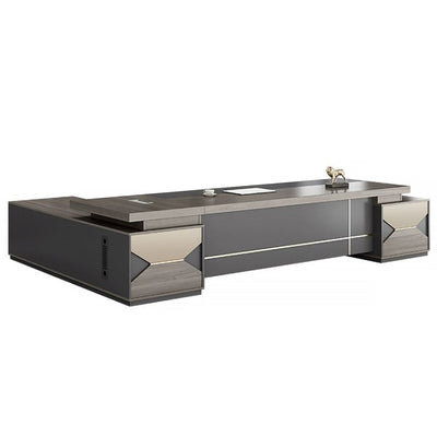 Modern Minimalist Executive Desk With A Calm Ambiance LBZ-10148