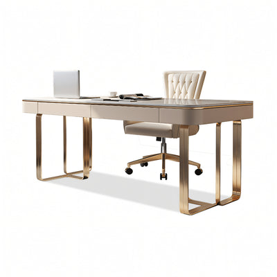 Modern Italian Luxury Stone Desk - Sleek Home Office Writing Table BGZ-K009