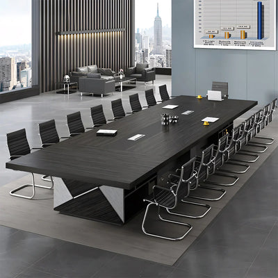 Simple modern conference negotiation large and medium-sized long table and chairs HYZ-1072