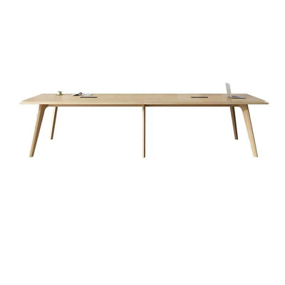 Simple Modern Nordic Solid Wood Conference Table and Chairs Rectangular Conference HYZ-10121