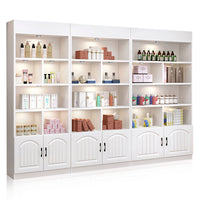 Modern White Beauty Salon Display Cabinet with LED Lights CWG-2031