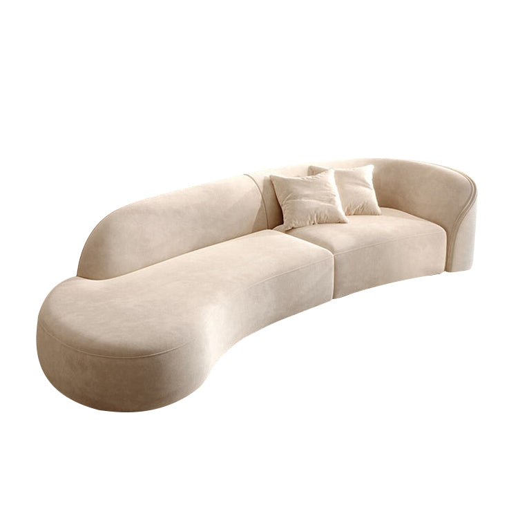 Curved Straight Sofa with Single Armrest for Living Room and Reception Area BSF-035