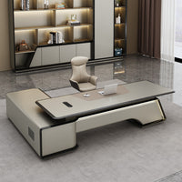 Modern L-Shaped Office Executive Desk with Storage Cabinet for High-End Workspaces LBZ-2170