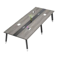 Modern Long Conference Table with Baked Coating and Melamine Decorative Board HYZ-10107