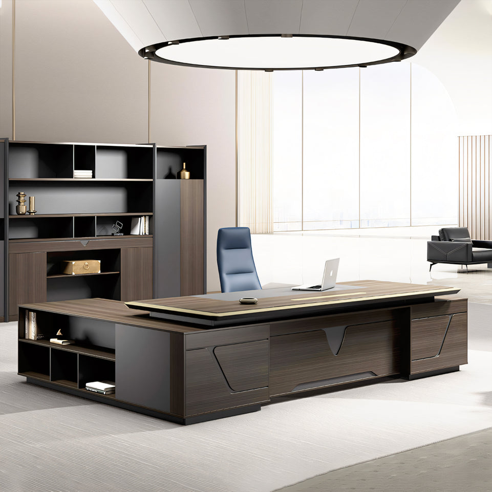 Modern Romeo Grid Design Executive Desk Elegance  Desk LBZ-2026