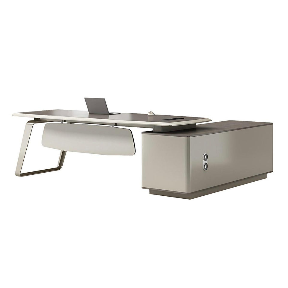 Modern Stylish Customizable Executive Desk With PC Storage LBZ-K067