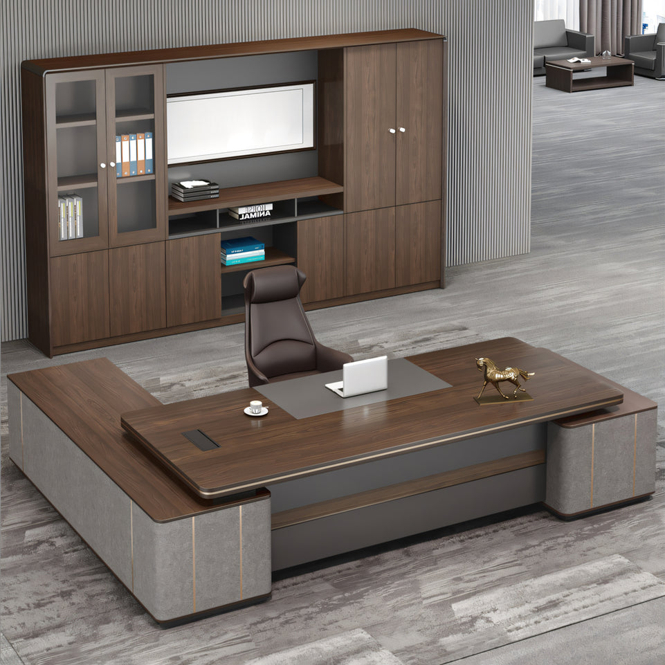 New Luxury and Modern Minimalist Executive Office Desk and Chair Set LBZ-10143