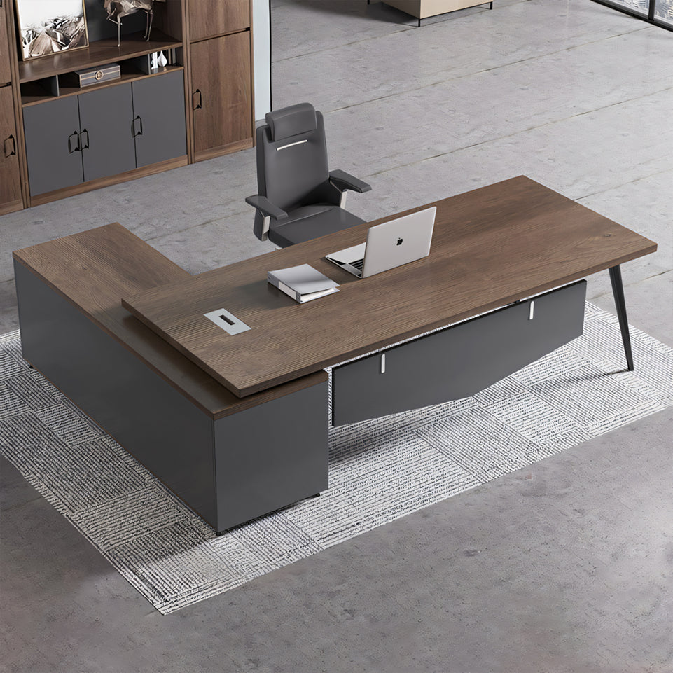 Simple modern office desk and chair Upscale Office Desk LBZ-10109