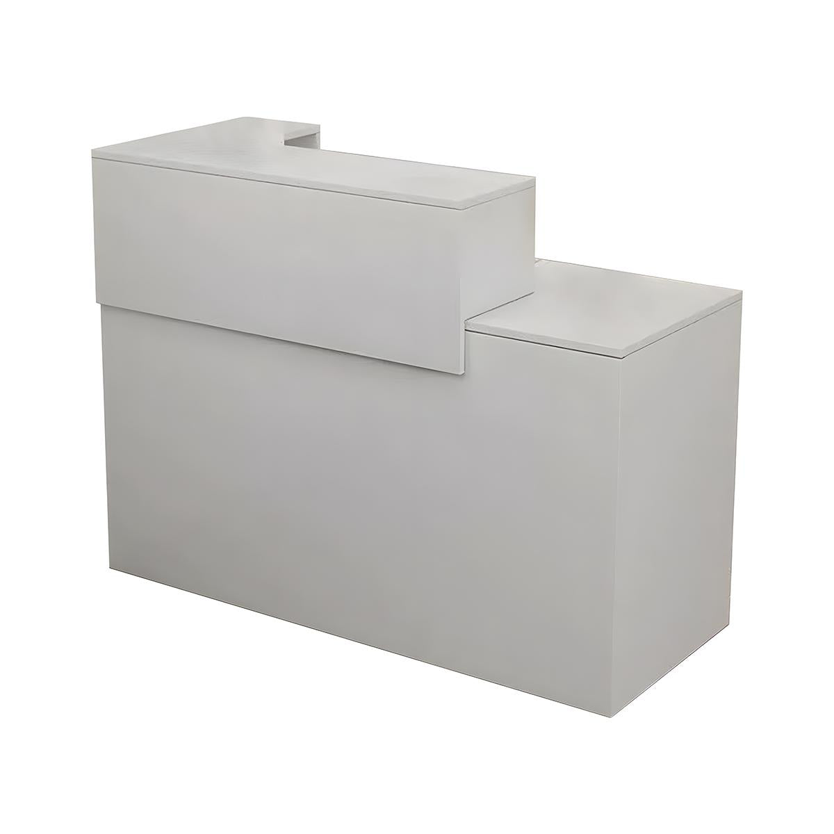 Double-layer Countertop Small Reception Desk with Drawers and Keyboard Tray for Stores JDT-1086