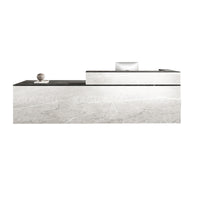 Minimalist Office Reception Desk with Keyboard Tray and Drawer JDT-2216