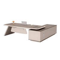 Modern L-Shaped Executive Desk with Side Storage for General Manager LBZ-2284