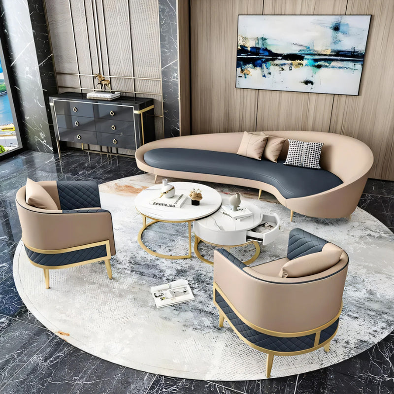 Modern Reception Desk 67 in Wide with Lumbar Support for Hotel Lobby
