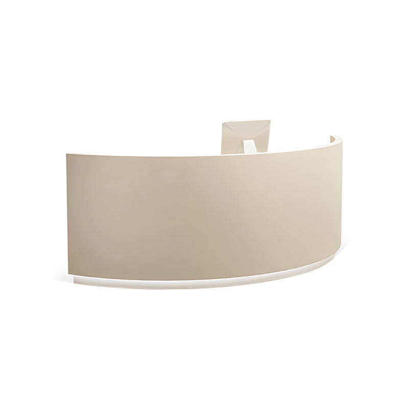 Semi-Circular Curved Reception Desk with Large Storage for Clothing Stores and Business Reception Areas JDT-1104