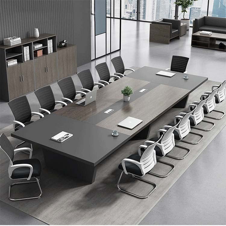 Rectangular and Large Conference Table Office Negotiation Table Long Table with Cable Management HYZ-008（Sale Event）