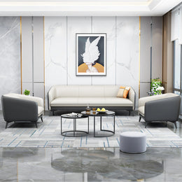 Modern Reception Desk 30-70 in Wide with Breathable Mesh & Lumbar Support for Office Lobby