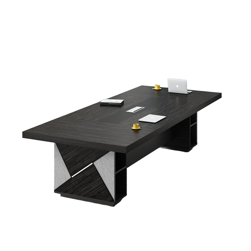 Elegant Office Conference Table And Chair Set With Large Storage And Durable Surface HYZ-2022