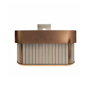Salon Reception Desk 39-118 in Wide with Lockable, File Drawers & Lumbar Support for Salon