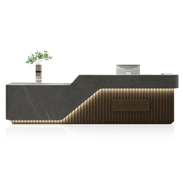 Modern Reception Desk with Under-Counter Storage for Front Office Counter for Company JDT-2098 (In Stock)