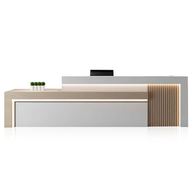 Modern Office Reception Desk with Storage for Lobby or Reception Area JDT-2071