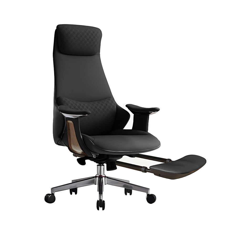 Ergonomic Office Chair with Lumbar Support & Reclining for Executive Office
