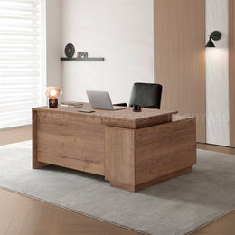L-Shaped Executive Desk With Storage Cabinet And Privacy Panel – Modern Office Furniture For Home And Workplace LBZ-2141 (In Stock)
