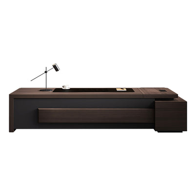 Refined Modern Executive Desk With Secure Storage And Cable Management LBZ-2175