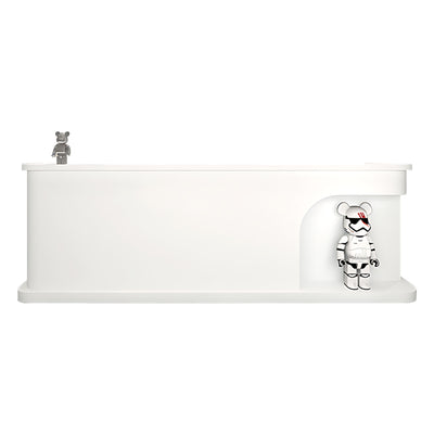 Corner Display Reception Counter with Ample Storage Space for Company JDT-064