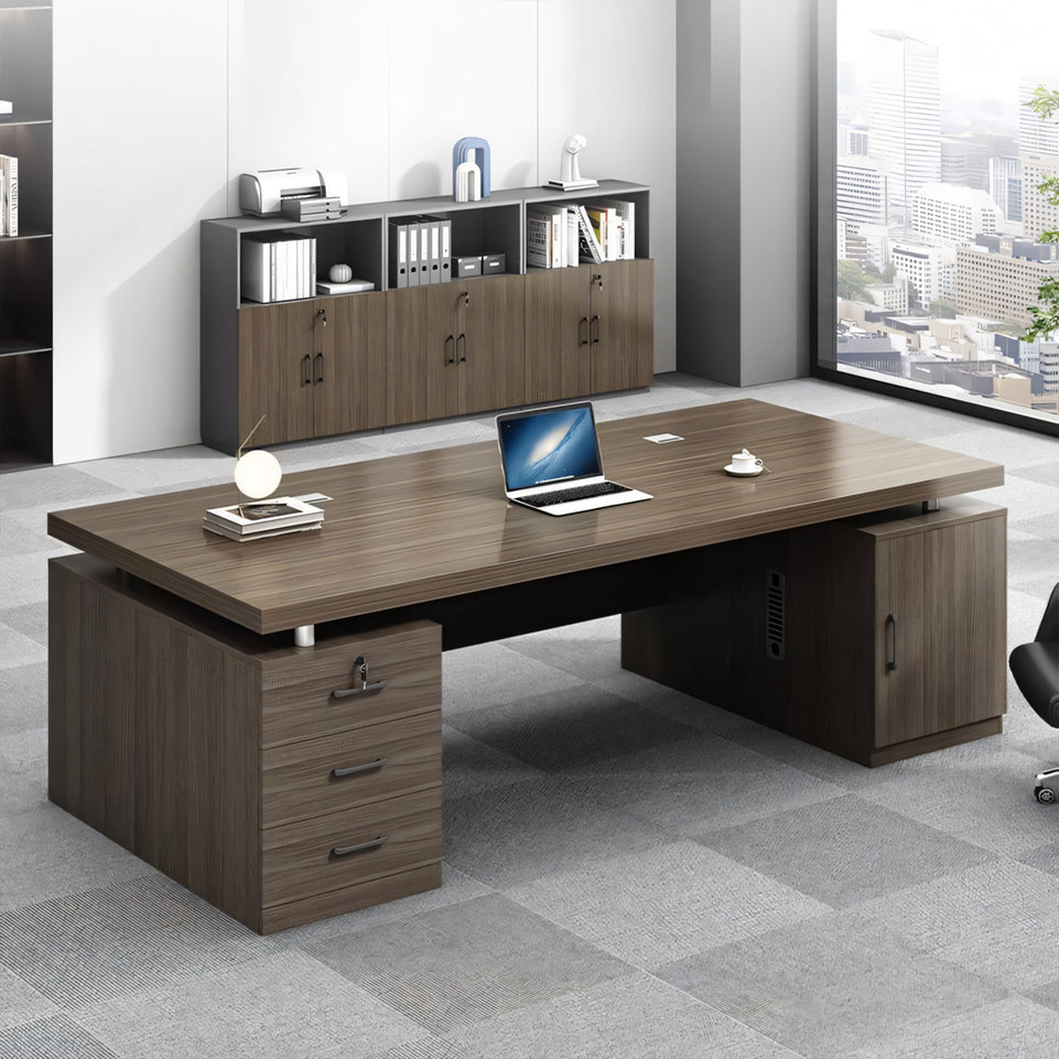 Modern Minimalist and Simple Health-Friendly Executive Desk and Chair Set for Home or Office Use LBZ-10131