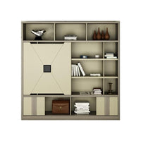 Modern Large Wooden Office File Cabinets with Storage and Sliding Doors LBG-K038