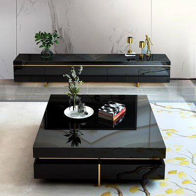 Luxury Modern Coffee Table - Simple Glass Design for Small Spaces