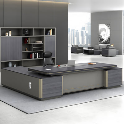 Simple modern office furniture Boss Desk With Rounded Edges LBZ-10107