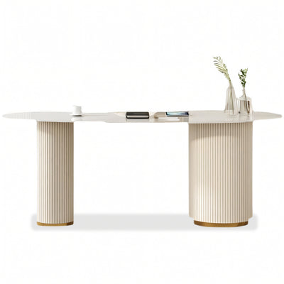 Modern Luxury Reception Desk: Sleek Home Office & Salon Consultation Table BGZ-171