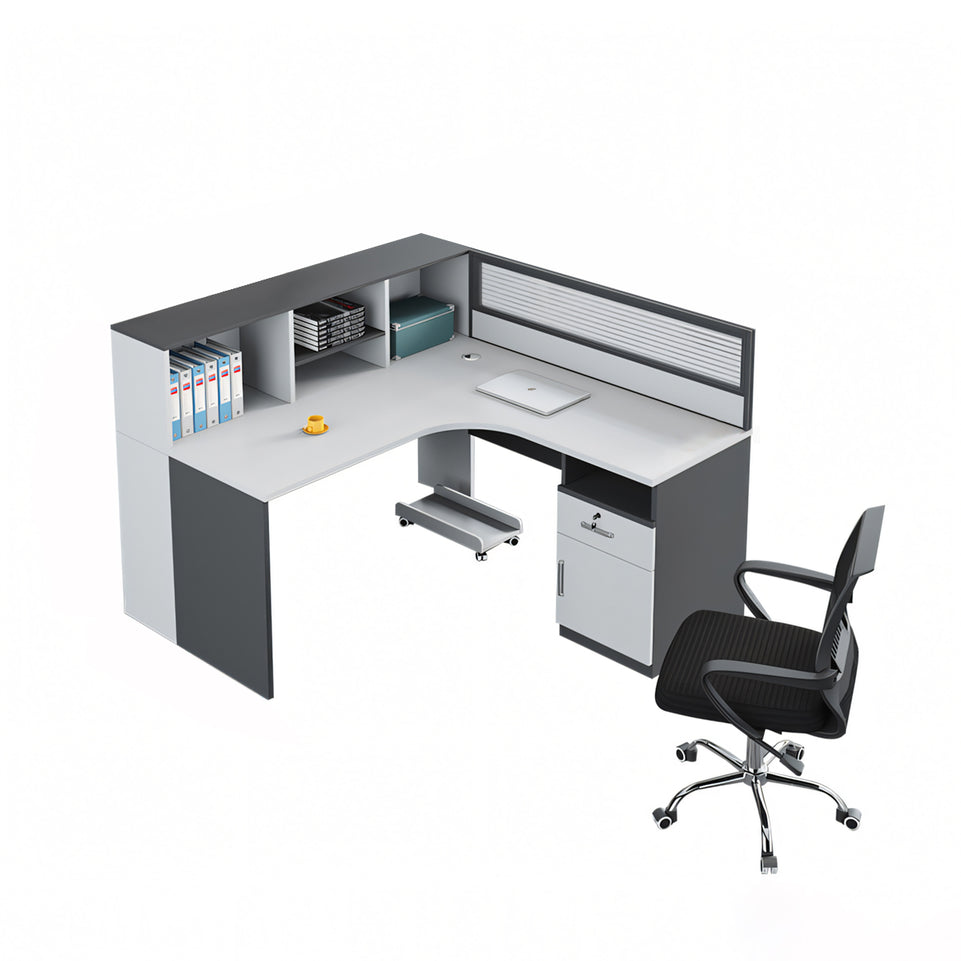 Modern Office Workstation Set with Screens, Ideal for 2/4/6-Person Workspaces BGZ-220