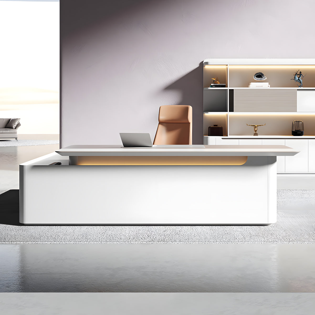 Innovative Stylish Desk Minimalist Unique Executive Desk LBZ-2020（In Stock）