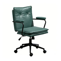 Office Chair for Dormitory Lift Rotating Adjustable Leather Boss Chair Long Sitting with Armrests Dormitory Chair BGY-1074