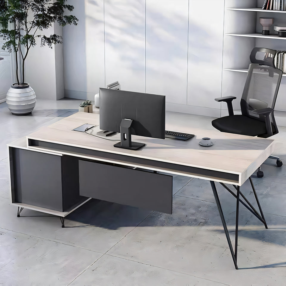 Modern Executive Desk L-Shape Corner Desk Customizable Desk LBZ-1079